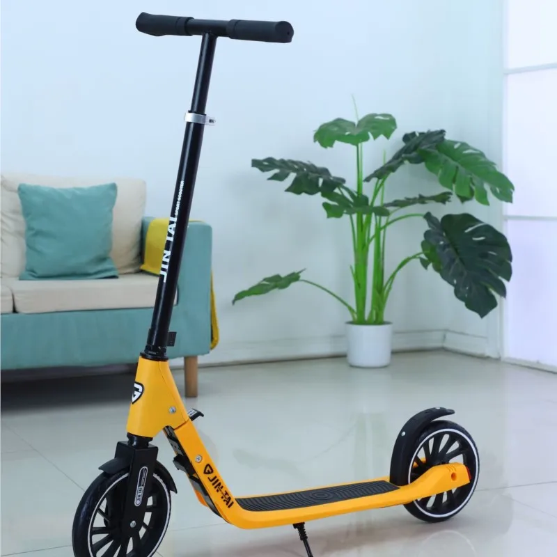 Foldable Portable Kick Scooter for Children and Teenagers One-Legged Scooter Big Two-Wheel City Work School Student