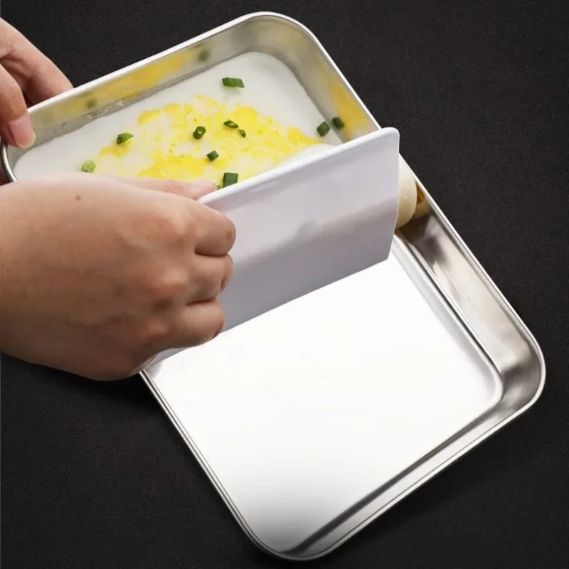 304 Stainless Steel cake Baking BBQ Pan Tray plate Oven brownie tray With Wire Rack Cooking Roasting Grilling Tool baking pan,baking pan tray