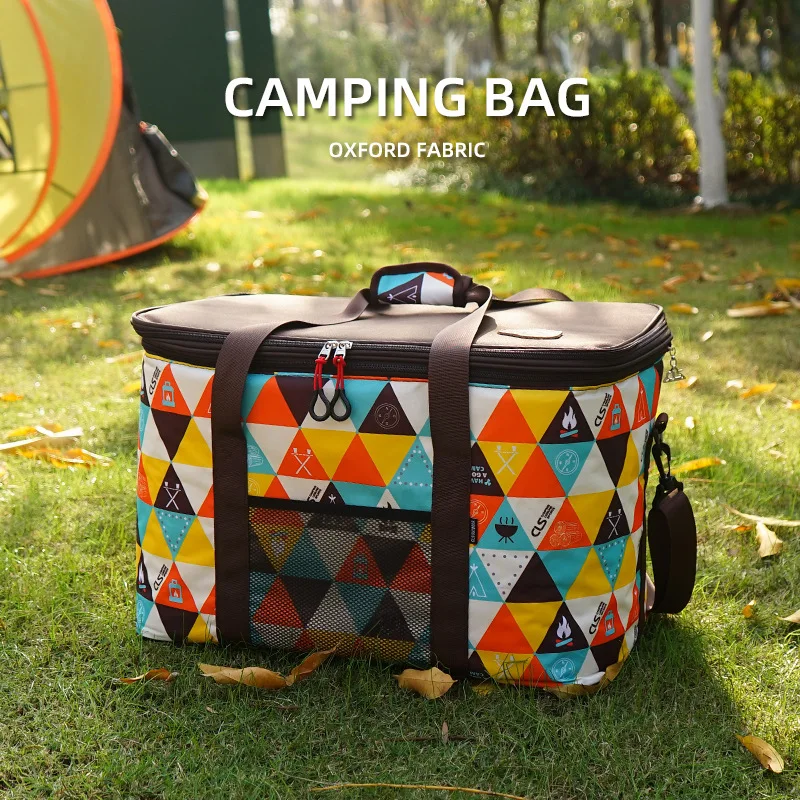 

Outdoor Camping Large Capacity Bag Adjustable Height Sundry Storage Box Camping Bag Self-driving Travel Bag