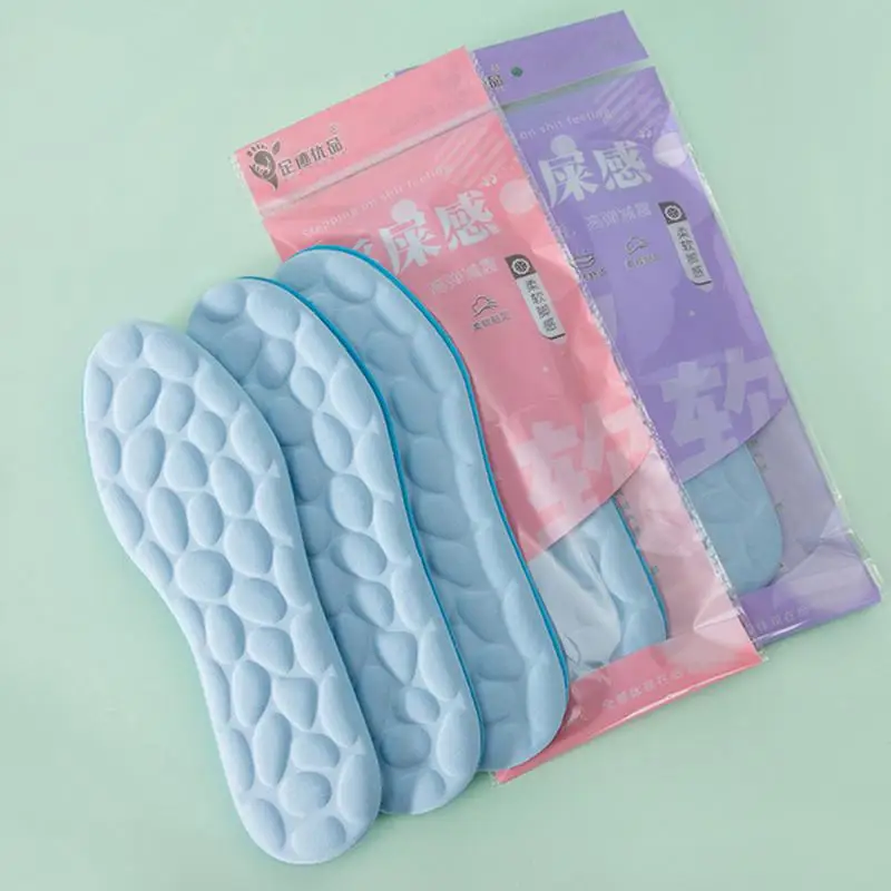 1Pair Massage Memory Foam Insoles for Shoes Sole Breathable Cushion Sport Insoles Feet Orthopedic Men Women Shoe Pads
