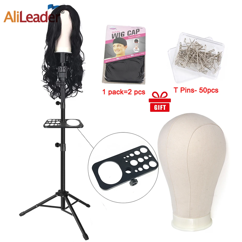 Wig Stand Alileader Wig Head With Tripod Stand 60Cm Strong Tripod With  African Mannequin Head Without Hair For Making Wig Stand With Head 230724  From Linjun09, $25.22