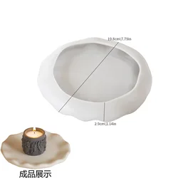 Oval Silicone Mold for DIY Plaster and Concrete Decorative Tray (Round)