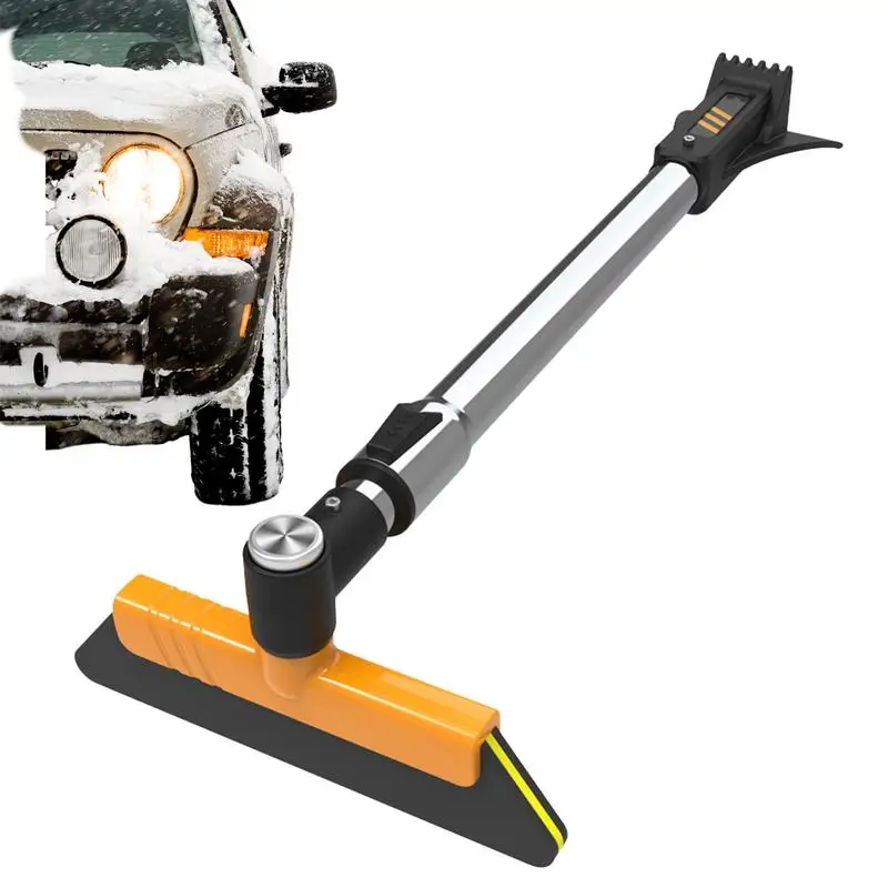 

Snow Brush For Car Ice Scraper Telescopic Auto Ice Scraper And Snow Brush 360 Rotatable Head For Window tools Accessories
