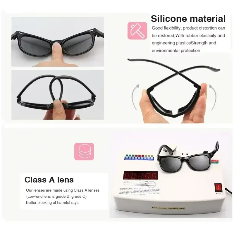 Baby's first sunglasses 400UV Polarized Round flexible With strap Ages 0-2 years