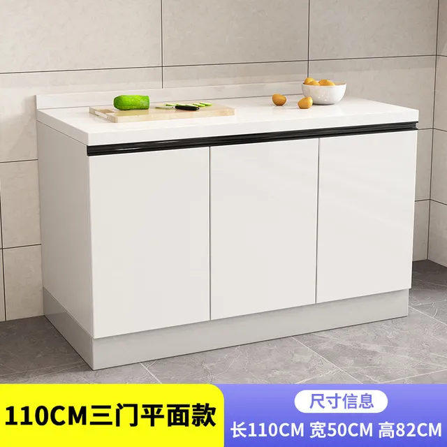 ตู้ครัวสไตล์นอร์ดิกที่สร้างสรรค์ ทันสมัย ทำจากไม้เนื้อแข็ง ท็อปเคาน์เตอร์หินอ่อน อ่างล้างจานสแตนเลส พร้อมแท่นวางอุปกรณ์ เฟอร์นิเจอร์สำหรับบ้าน FYKC 4