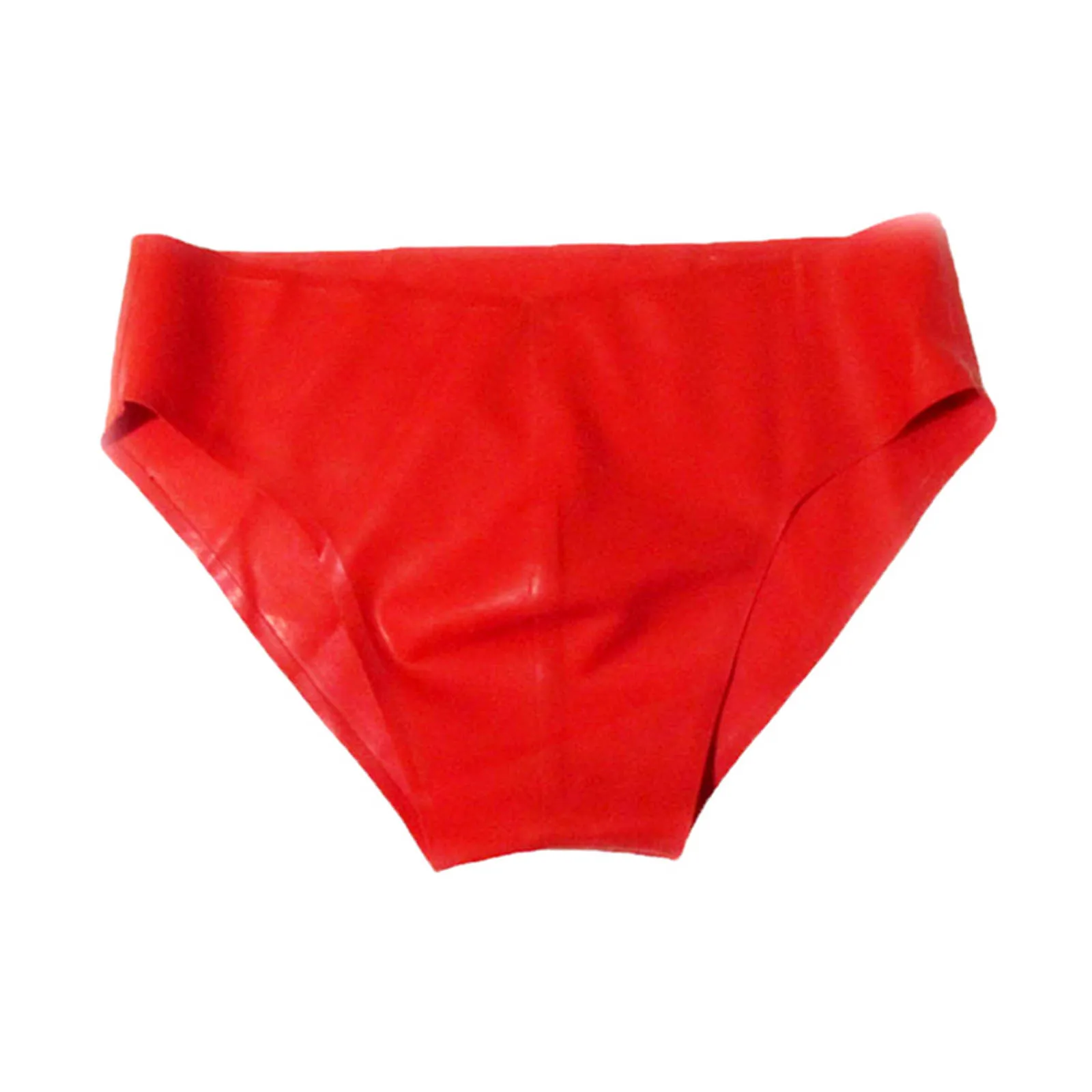 

MONNIK Red Fashion Latex Briefs Men Underpants Handmade Rubber Tight Panties Shorts Underwear for Bodysuit Party Club Wear