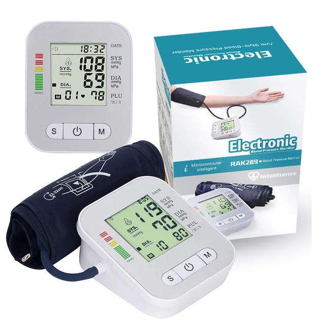 Upper Arm Blood Pressure Monitor Digital Cuff Sphygmomanometer Blood  Pressure Measuring Meter Pulse Rate Tonometer Manometer - AliExpress