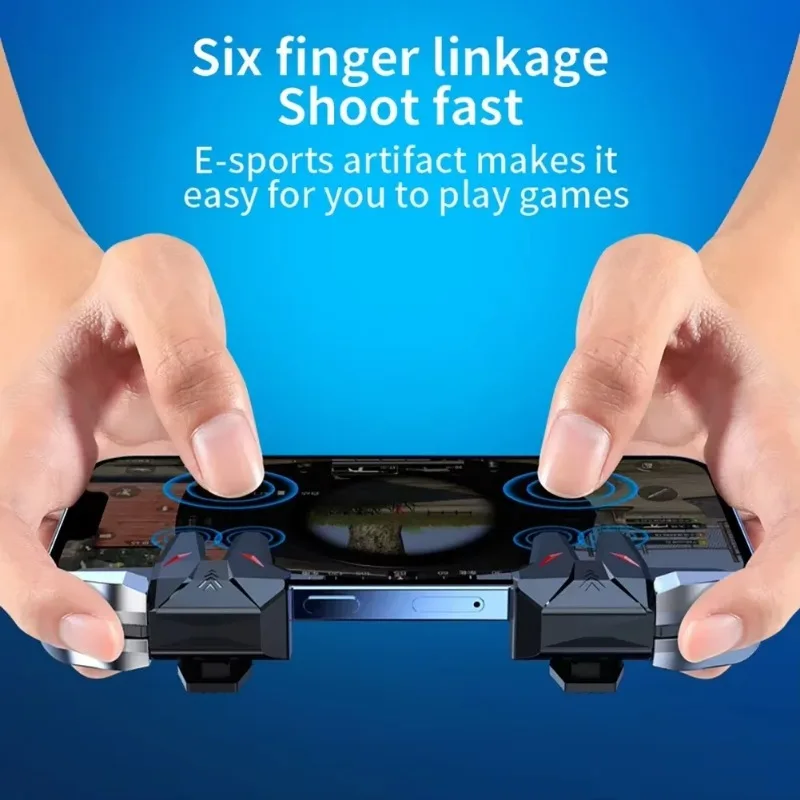 Déclencheur Jeu Mobile Cyhamse - Boutons Rétractables - Low Latence - Pour Jeux De Tir
