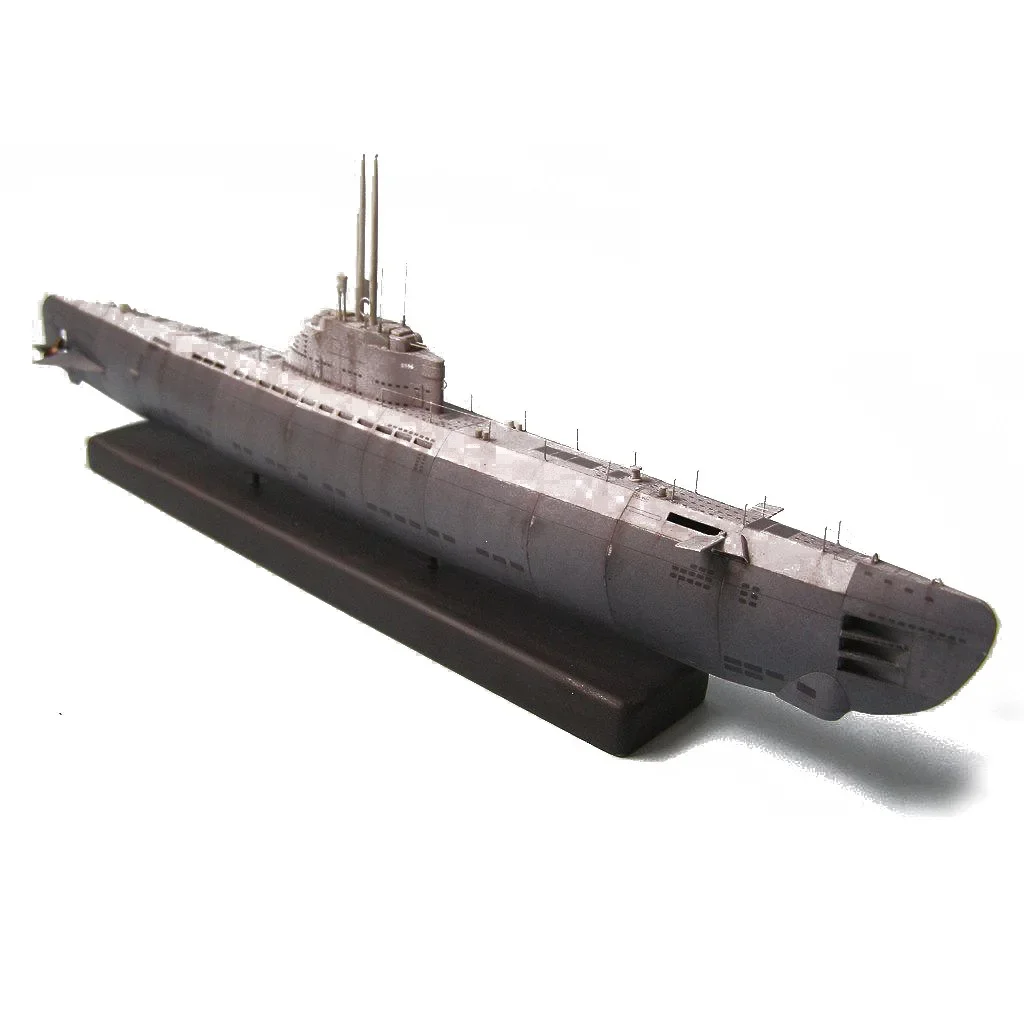 1/200 GER U-2536 U-boot Type XXI submarine paper model handmade papercraft