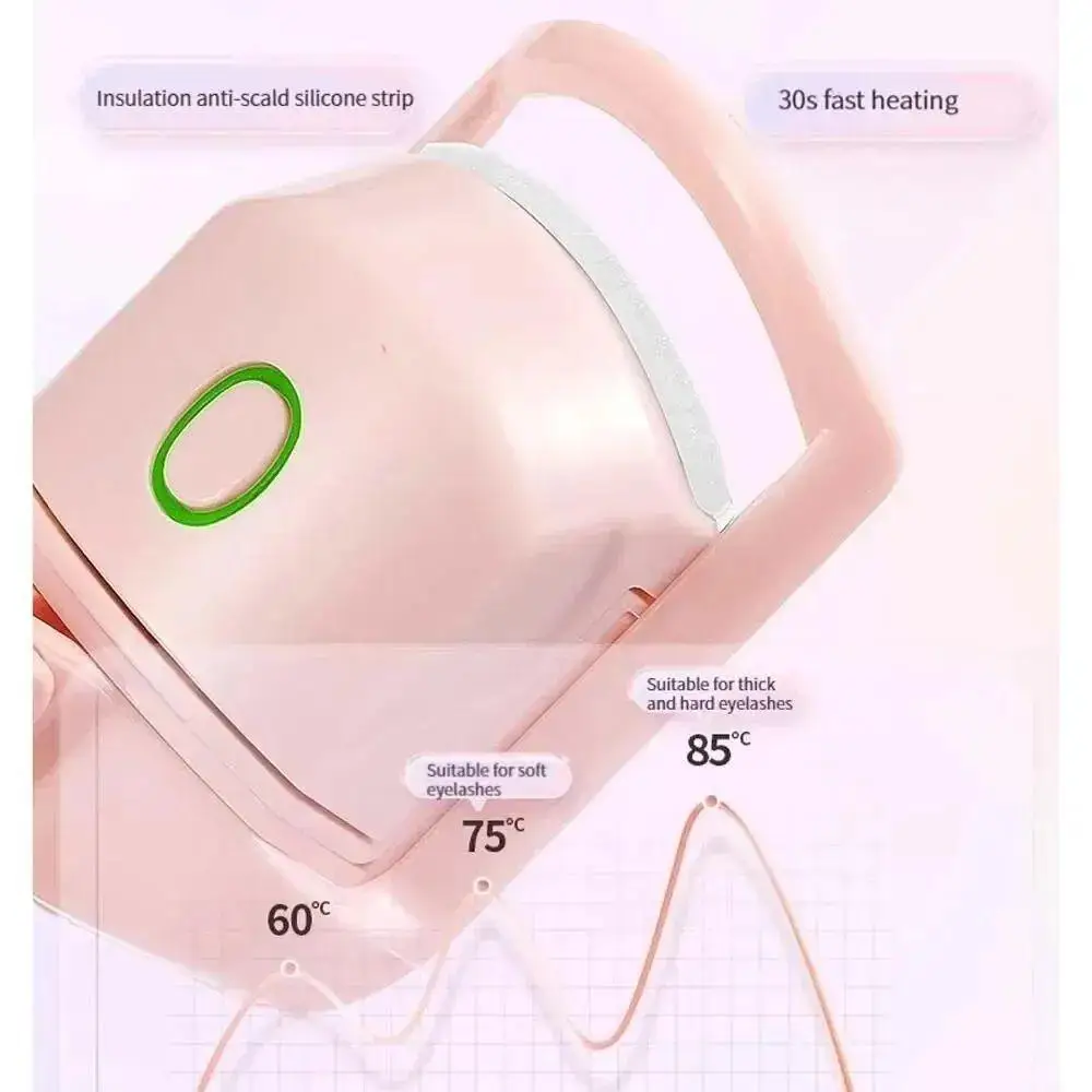 Beechip Hot Curling Electric Eyelash Curler Charging Double Temperature Eyelash Curler Lasting Temperature Control Portable