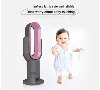 Stable Low Speed Smooth Speed Change Portable 2 in 1 Air Cooling Electric Air Purifier Fan Bladeless Tower Heater Fan for Home 1