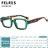Designer Square Glasses Frame Prescription Optical Lenses Reading Glasses Anti Blue Light Simplicity Glasses FELRES +1.75 +2.25 1