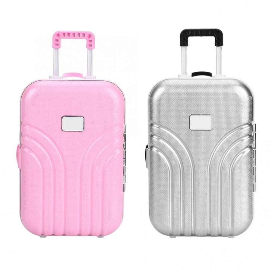 Maleta de juguete para Mini caja de equipaje, accesorios para muñecas, bonita maleta impresa para muñeca americana de 18 pulgadas|Muñecas| - AliExpress