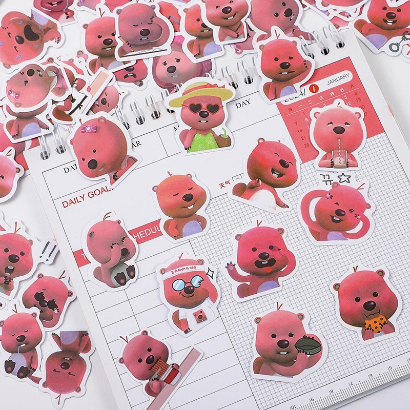120PCS Loopy Stickers Anime diary Decal DIY Cartoon Skateboard Laptop Motorcycle Waterproof Cool Sticker Pack Kids Toy 6