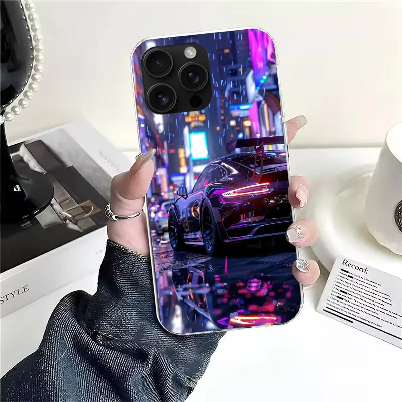 Stylish Sports Cars Soft Phone Case