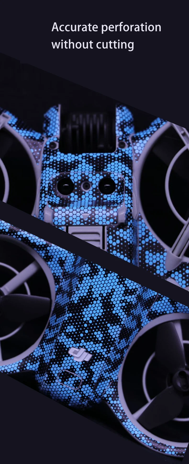 Description Picture 2 of itemFor DJI Neo Drone Body Sticker Anti-scratch Protective Film Waterproof Skin PVC Decals Colorful Decorative Refit Accessories Kit