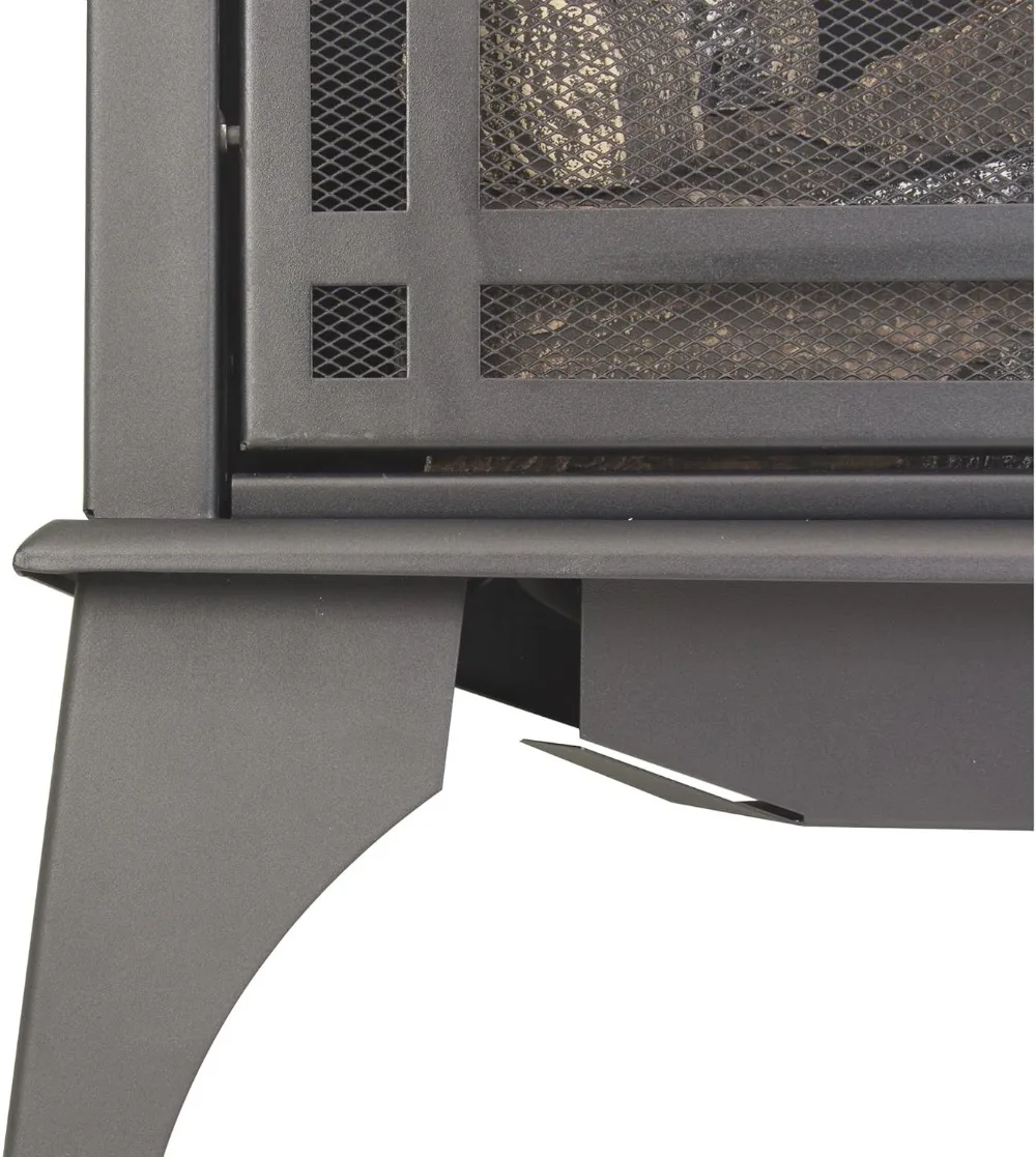 30,000 BTU Vent Free Gas Stove 32 Inch Black Dual Fuel LP NG Heater for 1000 sq ft