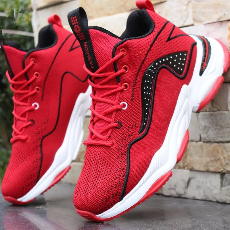 Men Women Basketball Shoes High Top Breathable Sneakers Men Outdoor Non-Slip Athletic Fashion Tennis Sport Shoes Male Zapatillas