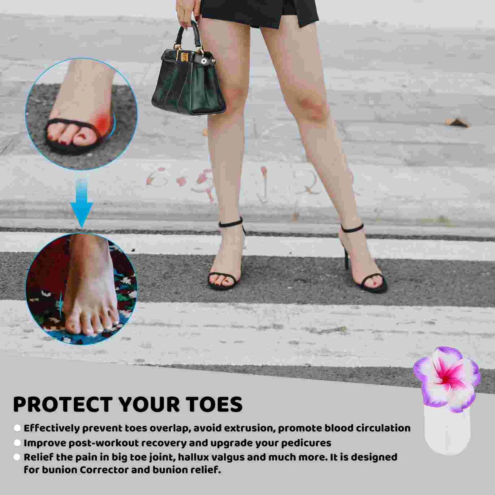 32 Pcs Toe Separators Pedicure Protector Silica Gel White Black Soft Clay 30 31 32 33 Nail Reusable Washable Non