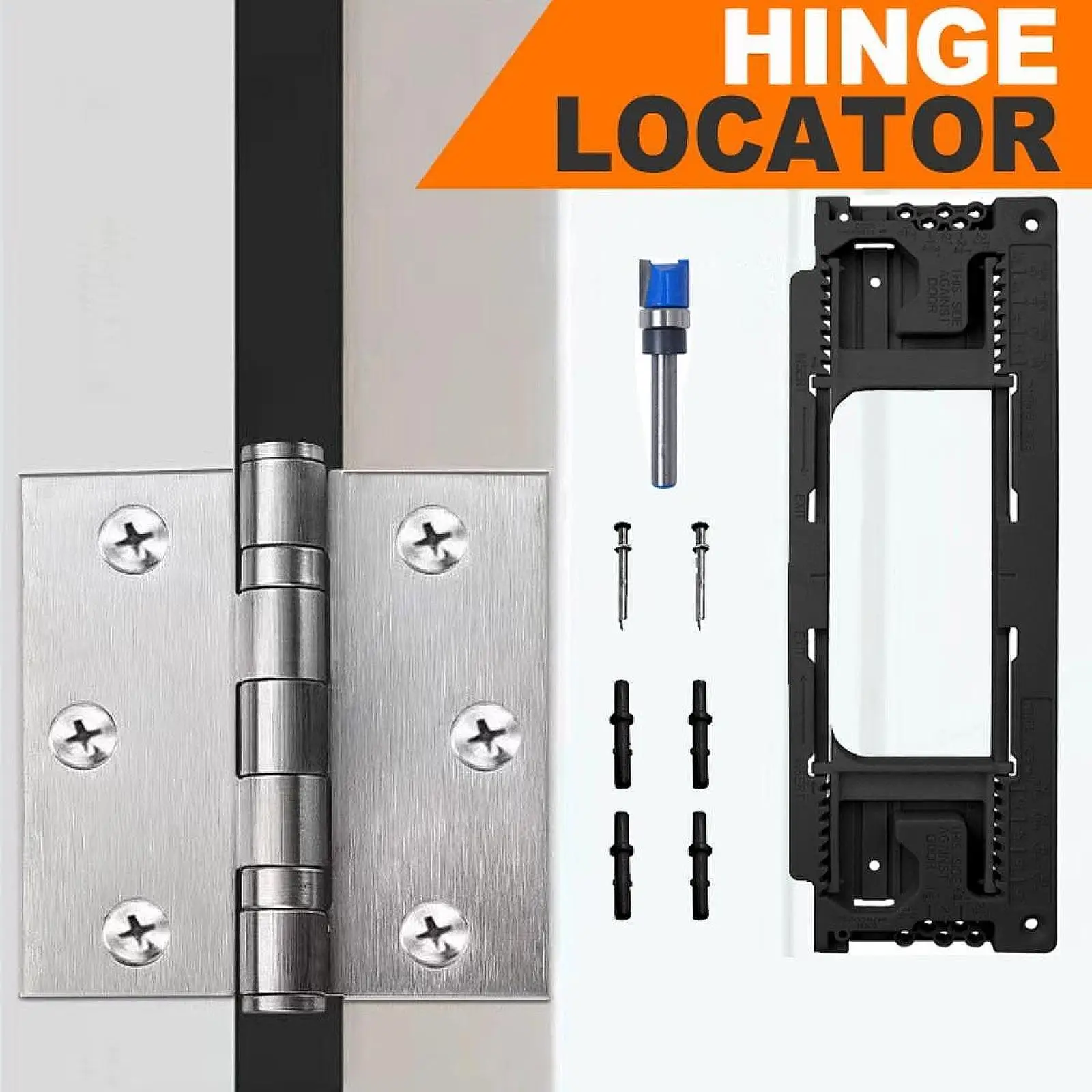 Professional Door Hinge Jig Efficient Cutting Mortiser Template Router Kit for Precise Door Hinge Fitting Professional Door Hinge Jig Efficient Cutting Mortiser Template Router Kit for Precise Door Hinge Fitting