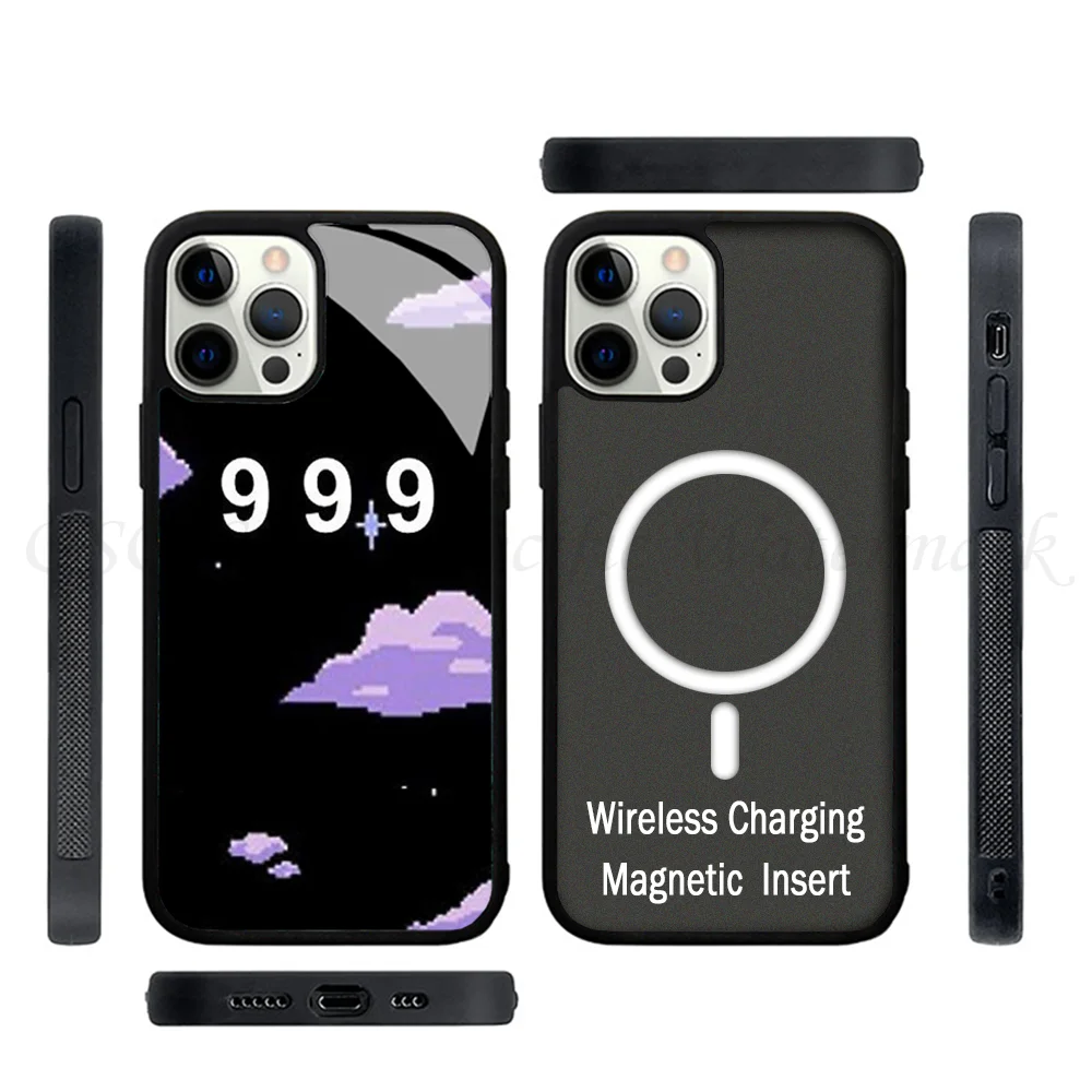 999 облачный чехол для телефона, сильный магнитный чехол для IPhone 15 14 13 Pro Max 11 12 Mini Alex, чехол с зеркалом для беспроводной зарядки Magsafe