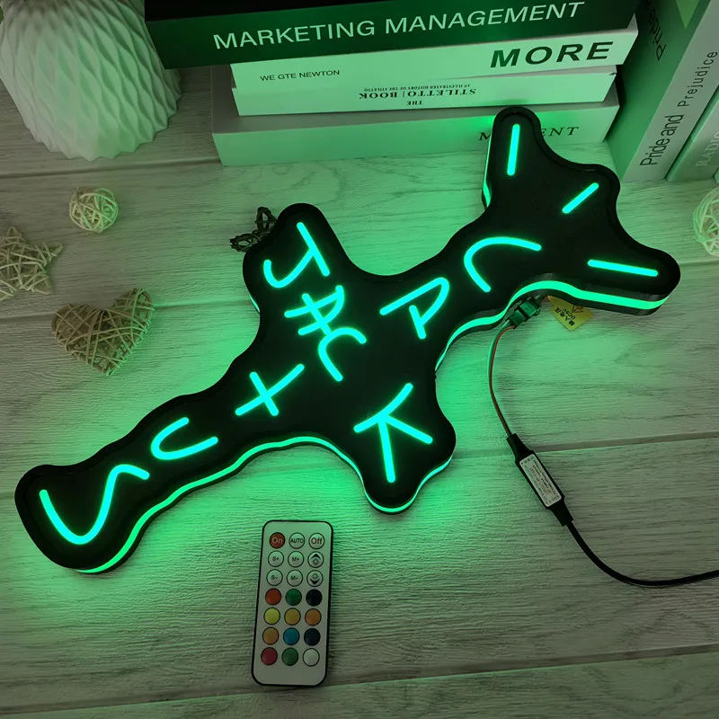 

RGB Lightbox Gaming Movie JACK Logo LED Nightlight Gift 3D Print Desktop Lightbox Custom Wall Decor for Cinema Kids Neon Signs