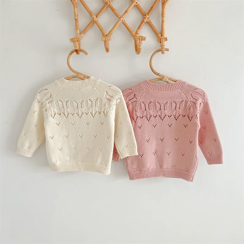 

Детский вязаный кардиган на весну и лето, Детский милый свитер с лесом, топ из хлопчатобумажной пряжи