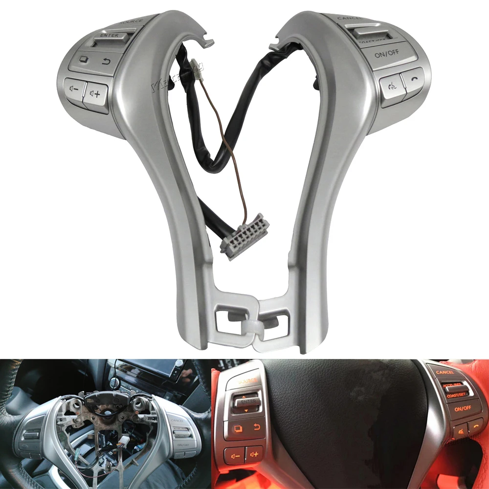 

New Cruise Control Steering Wheel Audio Switch 25550-3TA3A 48430-3TA1B 299110476 For Nissan Altima 2013 2014 2015 High Quality