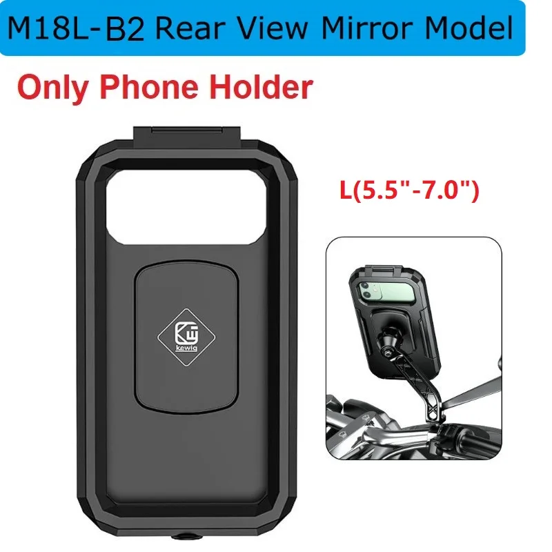 Waterproof 360° Rotatable Motorcycle Phone Holder with Touch-Sensitive Enclosure