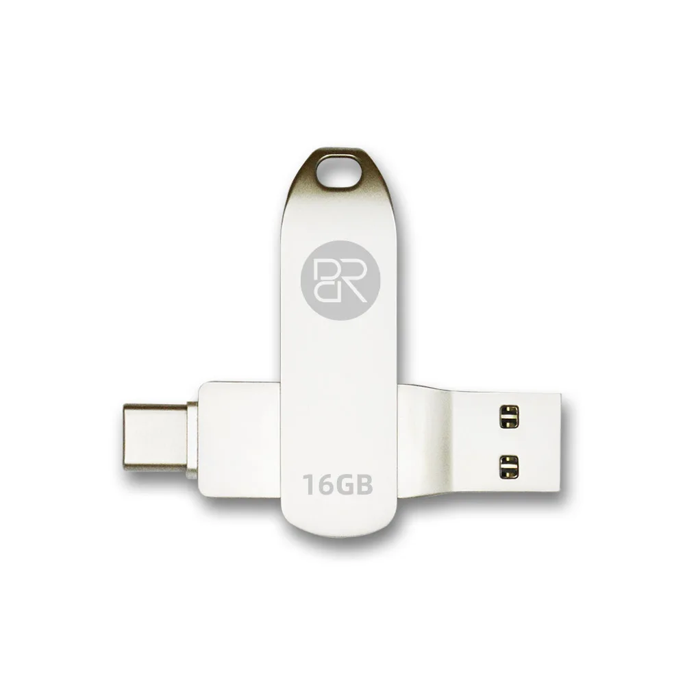 BR Metal USB Flash Drive 32GB 64GB USB 2.0 Memory Stick 16GB Pendrive Waterproof U Disk Pen Drive Flash