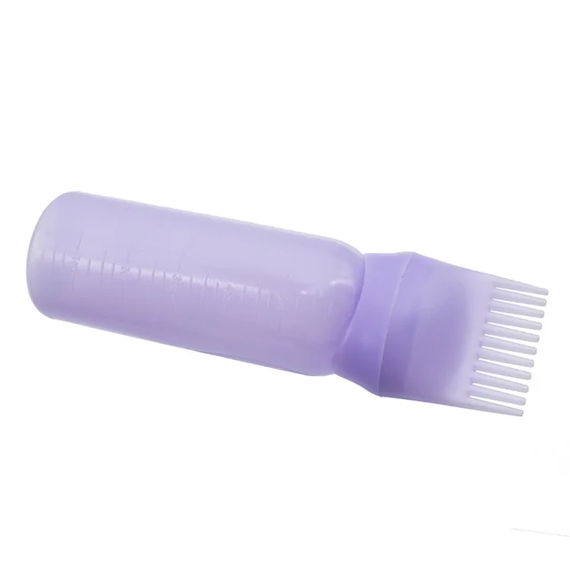 3 Color Salon Hair Oil Applicator Bottle Professional Hairdressing Dyeing Comb Bottles Barbershop Hairdresser Coloring Supplies 5