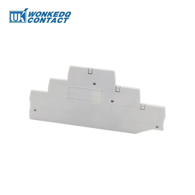 D-PT 1.5-3L Terminal Cover Plate For PT1.5 3 Level Connector Din Rail Termin Blocks Accessories D-PT1.5-3L Plug End Cover 1Pc