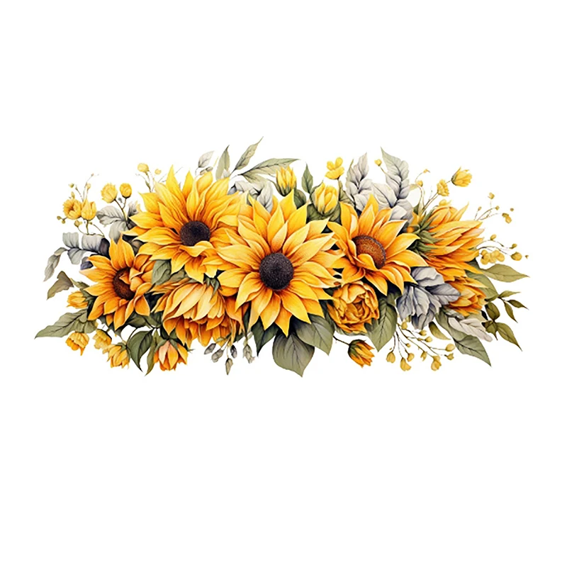 Toilet Stickers Flower Stickers Bathroom Self-adhesive Painting Waterproof Toilet Cover Bathroom Walls