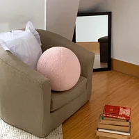 Ins Minimalist Living Room Sofa Ball Shaped Pillow Decoration Home Decoration Cushion Fun Ball Shaped Plush Car Cushion 2