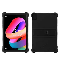 Shockproof Silicone Protective Stand Cover with Adjustable Stand and Precise Fit, (Black)