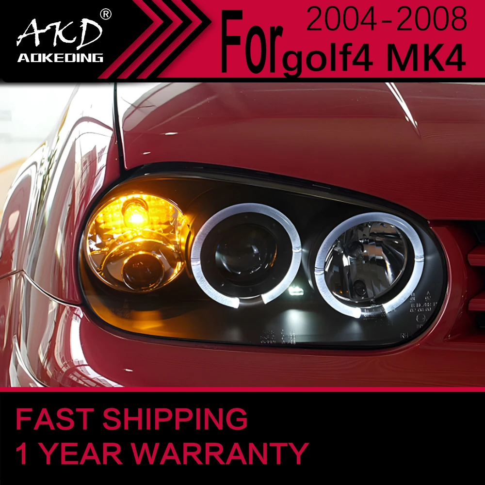 Car Lights for VW Golf4 MK4 Headlight 2004-2008 Golf 4 GTI Head Lamp Drl  Projector Lens Automotive Accessories