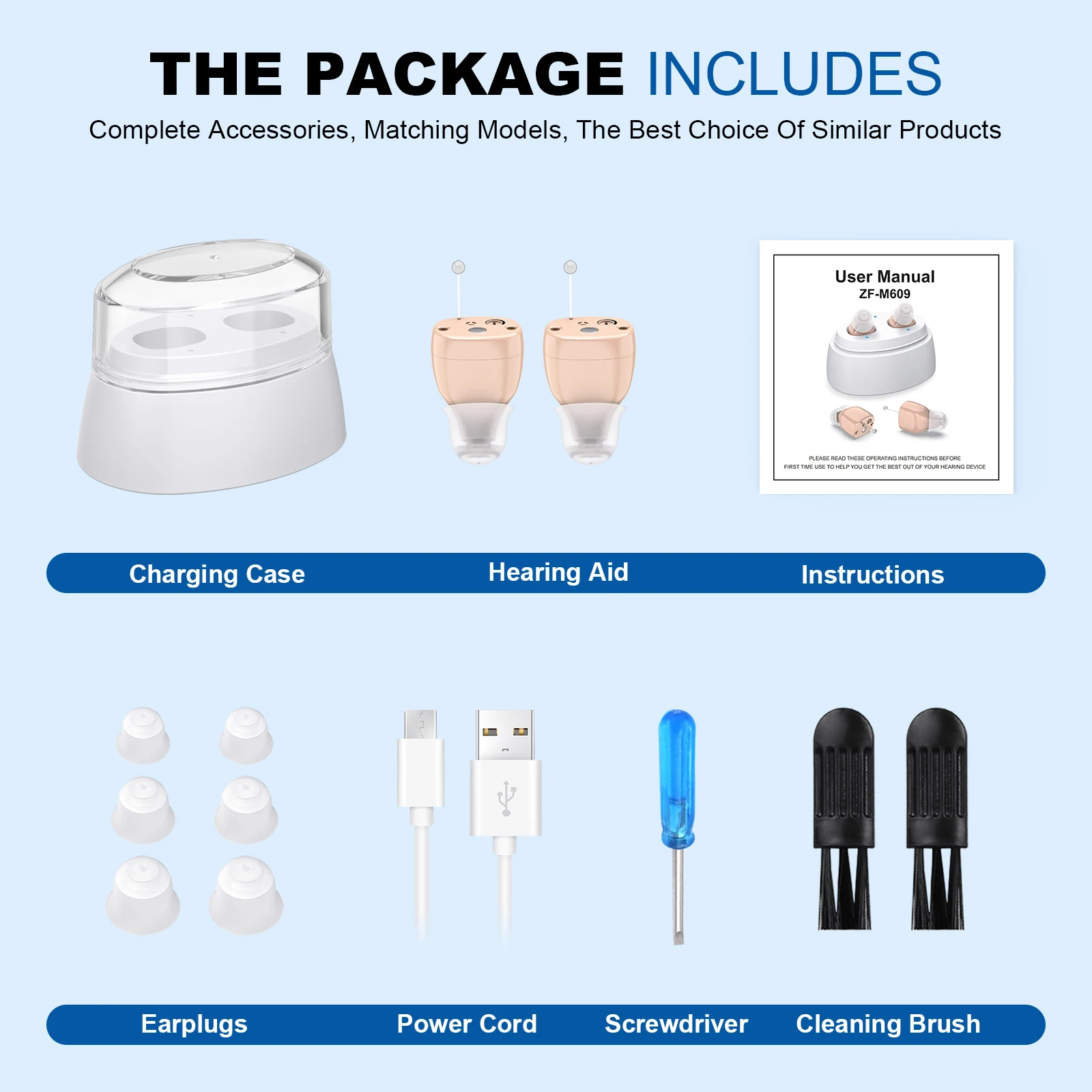 Invisible Hearing Aids Mini Aids for Elderly Adjustable Ear Aid For Mild To Moderate Deafness 6