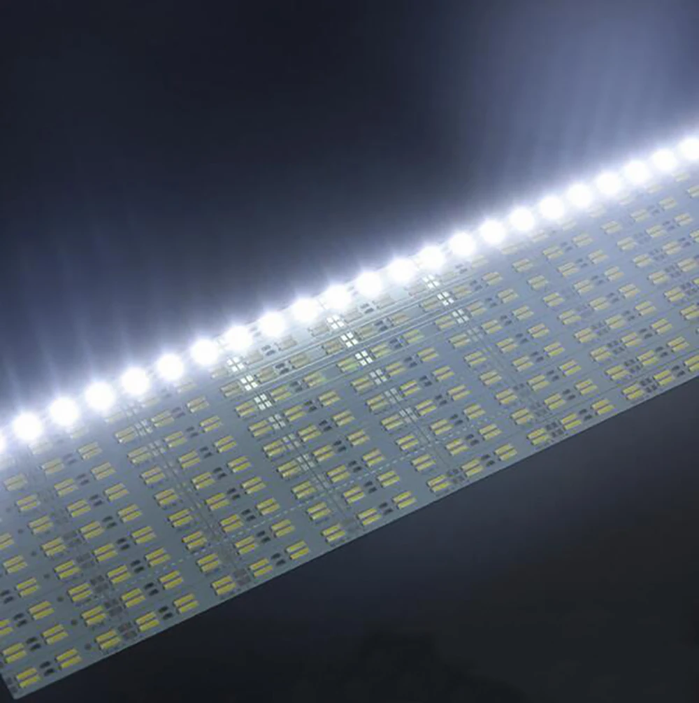 SMD8520 7020 led strip light Double Row 120Leds/m Led Rigid Hard Bar DC12V Super bright Cold white 50cm 10Pcs/lot