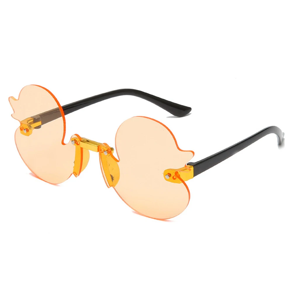 Fashion Children'S Sunglass Rimless Cartoon Duck Shape Sunshade Anti-Ultraviolet Glasses Party Decorative Glasses Child Kids kids sunglasses children sunglasses
