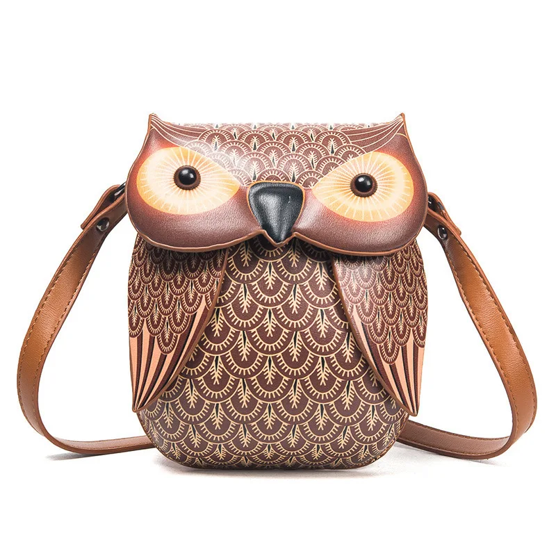

Fly with Style: Owl Printed One-Shoulder Crossbody Bag - Your Foreign Trade Statement Handbag!