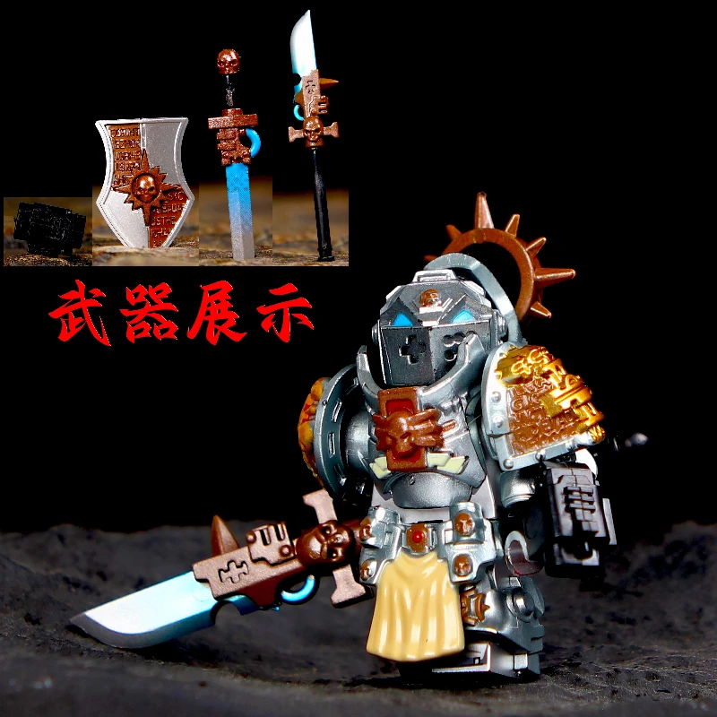 40K game building doll Dark Angel Grey Knight Dark Blue Salamander Mini assembly action figure model toy building blocks
