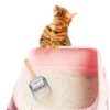 Cat Litter Scoop Metal Non-Stick Long Handle Sturdy Construction Flat Head Sifter for Easy Waste Removal Home Grooming 5