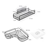 1/2PCS Bathroom Metal Shelf No-Drill Metal Corner Shelf Shower Storage Shelf Bracket Bathroom Accessory Organizer Shampoo Shelf 6
