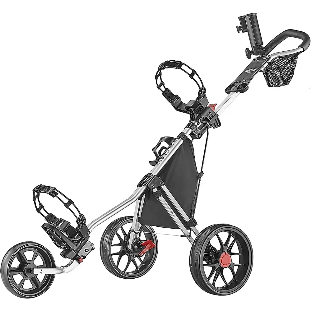 CaddyLite 11.5 V3 3 Wheel Golf Push Cart-SuperLite Deluxe, Lightweight, Easy To Fold Caddy Cart Pushcart