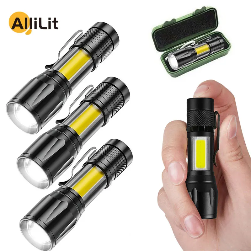

Встроенная батарея XP-G Q5 Zoom Focus Mini Led Flash светильник лампа 2000 люмен, регулируемая ручка, водонепроницаемая светодиодная лампа T6