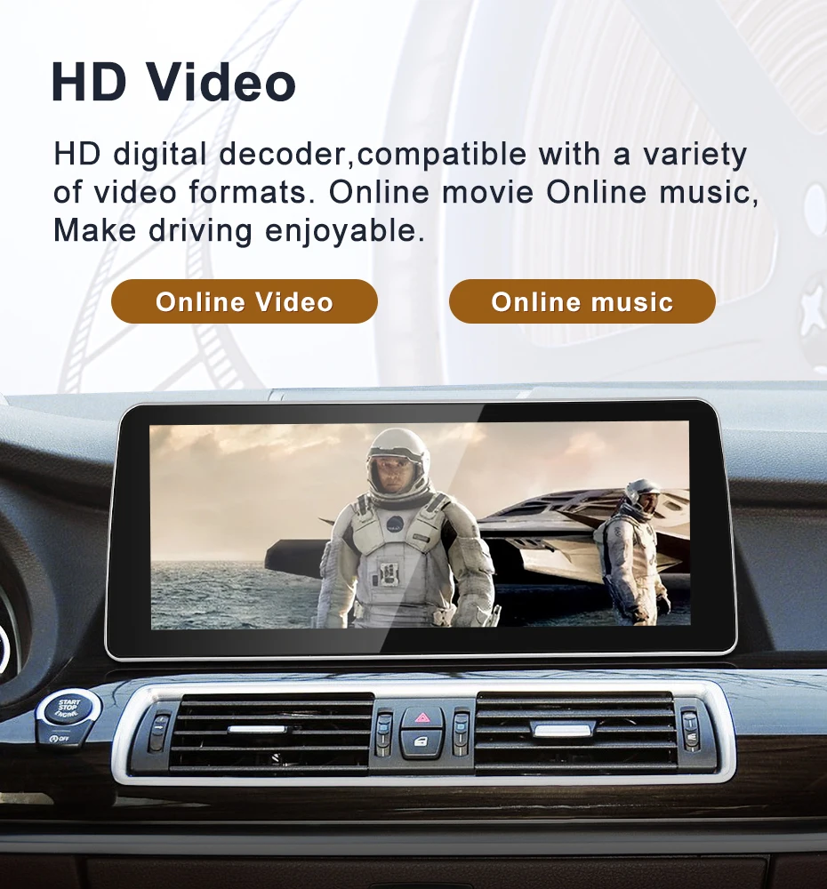 New ID6 ID7 ID8 UI 12.3inc Android14 System Wireless Carplay AUTO For BMW 5Serie
