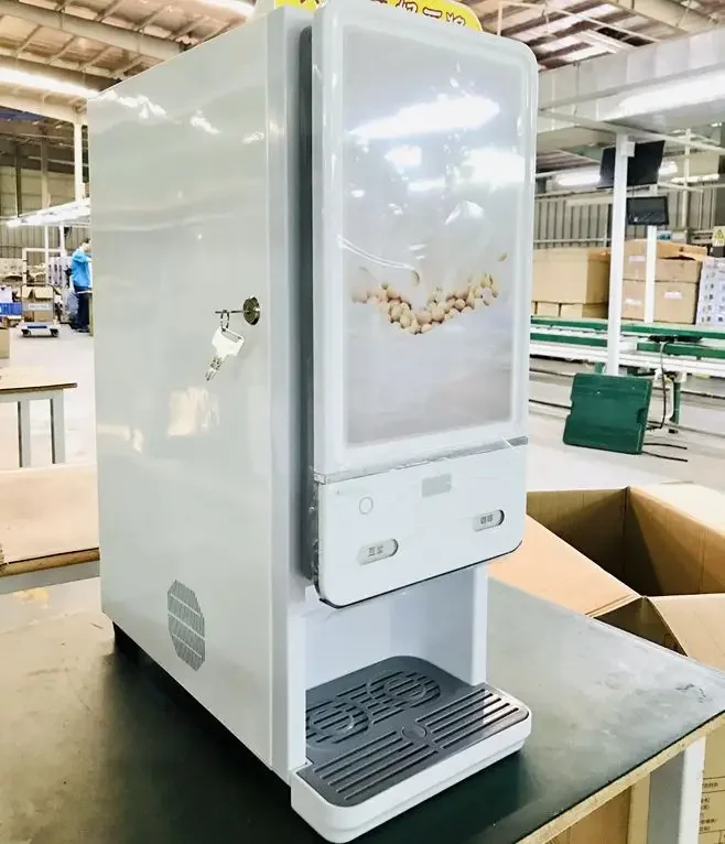 Sapoe Mini Instant Coffee Machine Italian Commercial Coffee Machine 2 Drinks Small Vending for Hotel