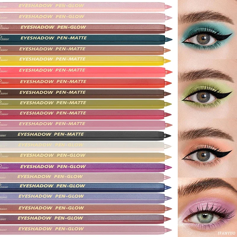 24Color Optional Eye Shadow Slim Tip Soft Eyeliner Gel Pencil High Gloss Shimmer Matte Highlighter Makeup Pen With sharpener liquid eyeliner eyeshadow stick eye makeup set eyeshadow pencil eyeshadow pen makeup kit eyeliner pencil makeup pen eyeshadow eyeliner liquid eyebrow pencil