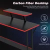 L Shaped Desk Corner Gaming Desk Computer Desk with Large Desktop Studying and Working  for Home and Work Place 3