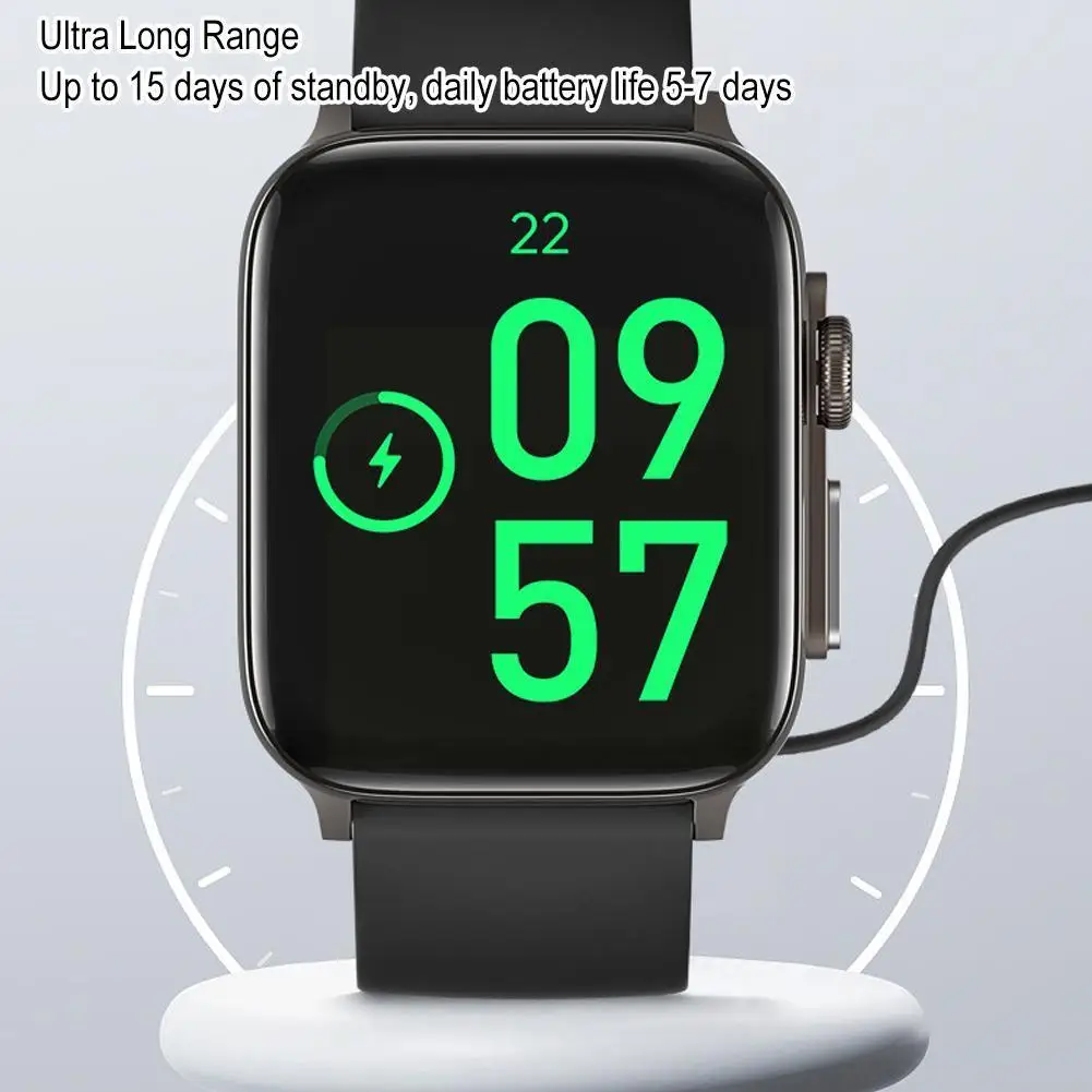 

F200 Smart Watch Men Blood Glucose Measurement Exercise Blood Health ECG+PPG Monitoring Smartwatch Sugar Sleep Heart Rate I9H0